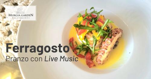 Menu pranzo 15 agosto 2024 con Live Music